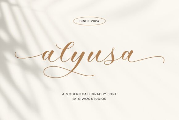 Alyusa Typeface: Elevate Your Handmade Brand with Luxury Script