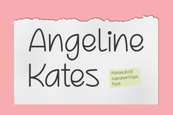 Angeline Kates: A Playful Script Font for Editorial Design