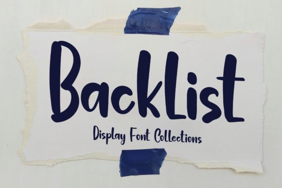 Backlist: A Handwritten Display Typeface for Modern Web Design