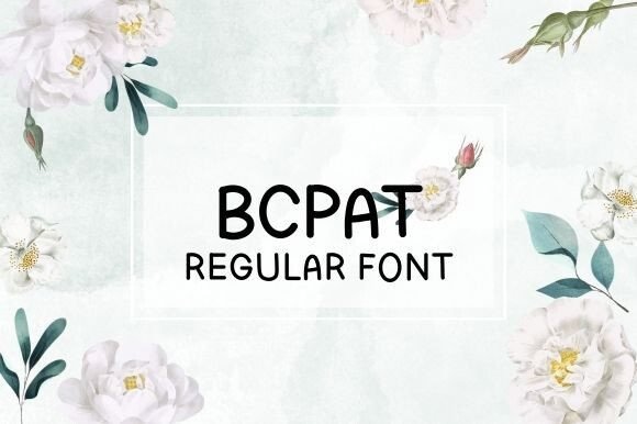 Bcpat: A Sweet Handwritten Font for Editorial Design