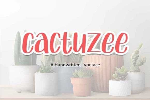 Cactuzee: The Sweet Handwritten Font for Quirky Crafts