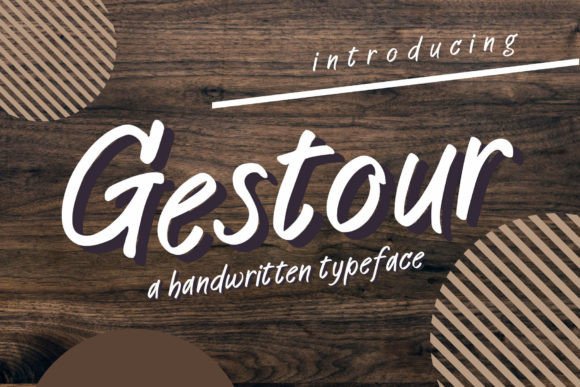 Gestour Typeface: A Handwritten Font for Authentic Brand Identity