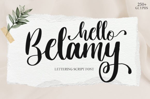 Hello Belamy: A Handwritten Font for Editorial Design