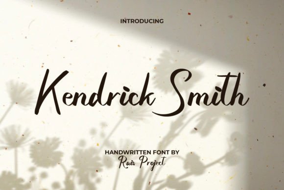 Kendrick Smith: A Handwritten Font for Modern Web Design