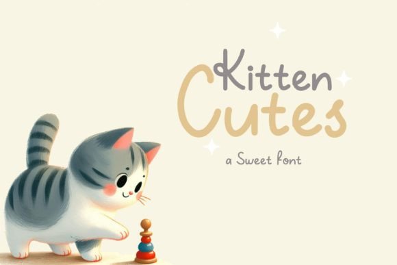 Kitten Cutes: The Playful Script Handwritten Font for Digital Branding