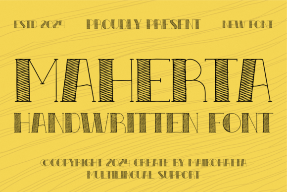 Maherta Typeface Review: A Sketchy Handwritten Font for Brand Identity