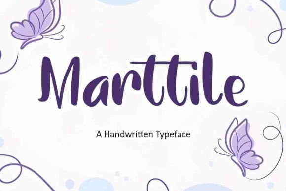 Marttile: A Simple Handwritten Typeface for Authentic Brand Identity
