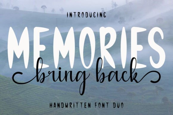 Memories Bring Back: A Handwritten Font Duo for Scroll-Stopping Visuals