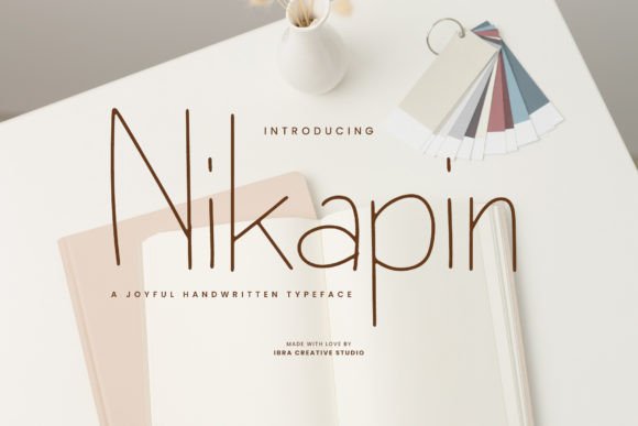 Nikapin: A Whimsical Script Handwritten Font for Editorial Joy
