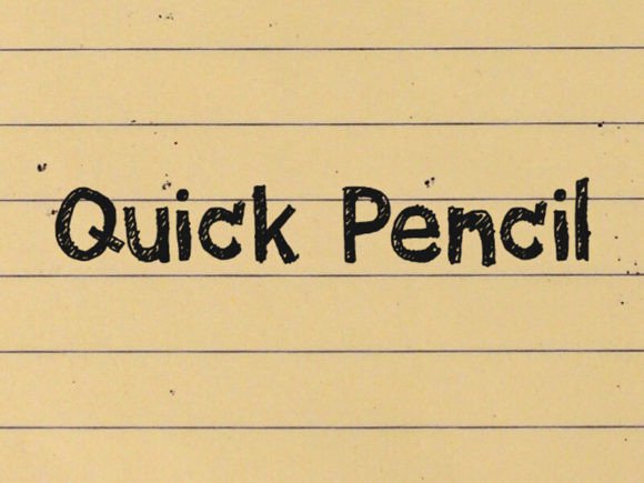 Quick Pencil: The Handwritten Font for Playful Editorial Design