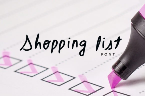 Shopping List Typeface: A Web Designer’s Take on Handwritten Typography
