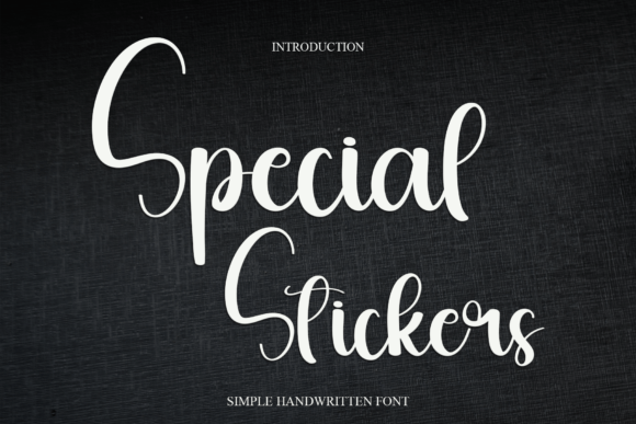 Special Stickers Font: A Playful Handwritten Typeface for Branding Projects