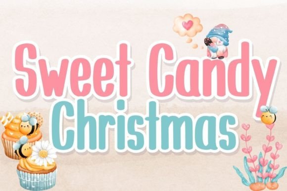 Sweet Candy Christmas: The Perfect Script Handwritten Font for Holiday Crafts