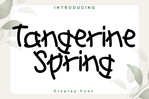 Tangerine Spring: The Whimsical Handwritten Font for Scroll-Stopping Social Media Graphics