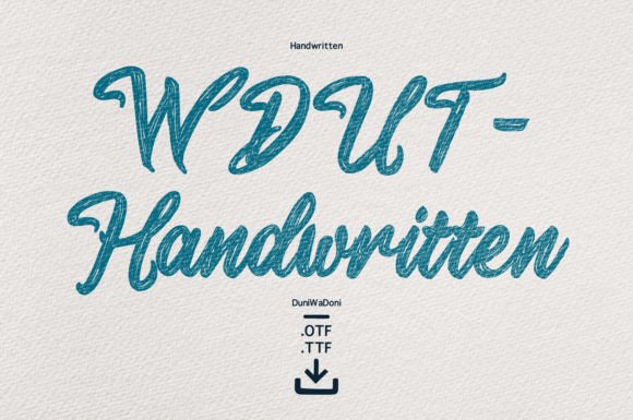Wdut Handwritten: The Brush Script That Upgrades Small Business Branding
